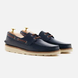 - Norton Shoes Pull-up Leather - Secure Navy Limited edition Boat