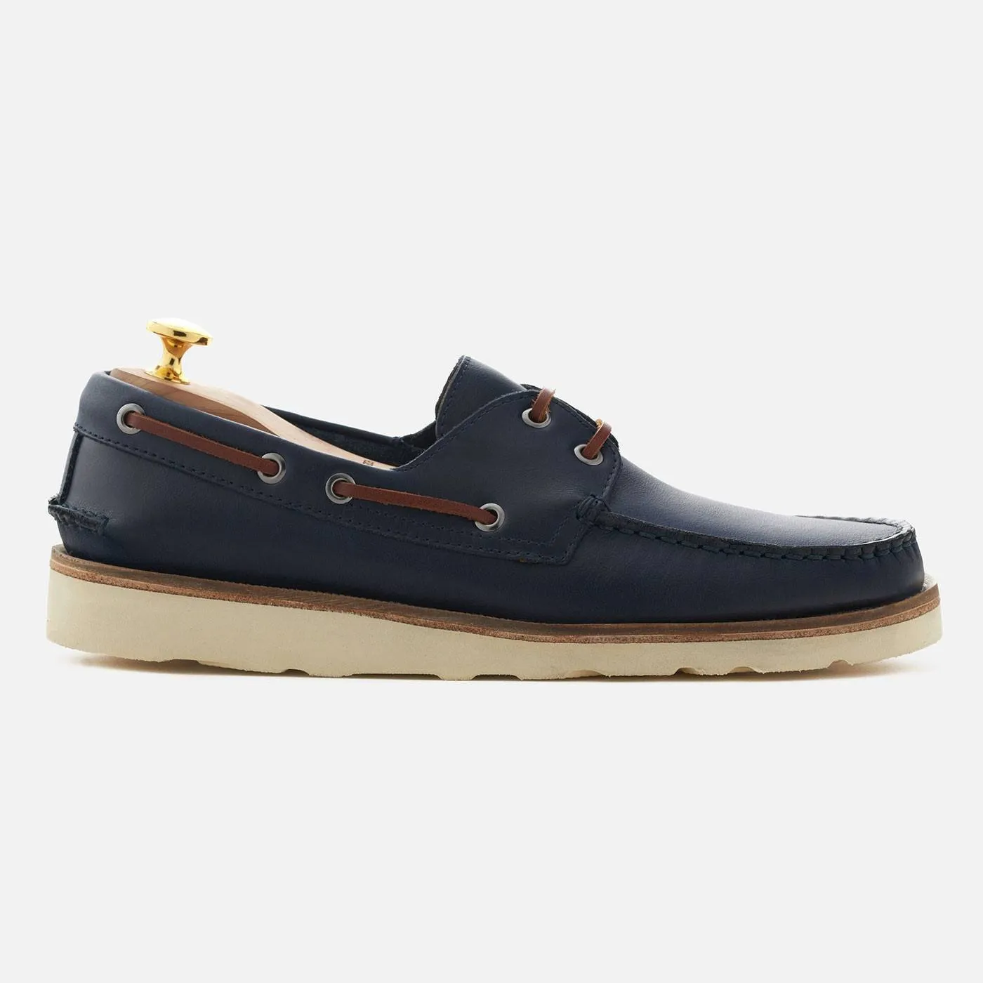 - Norton Shoes Pull-up Leather - Secure Navy Limited edition Boat