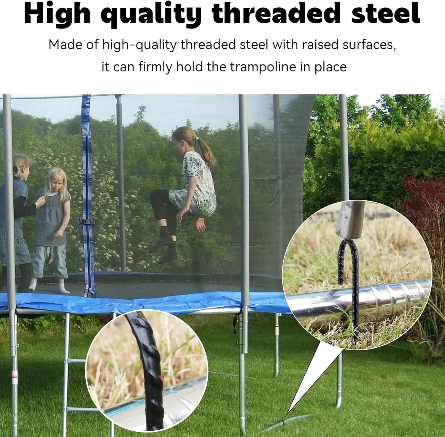 12 Inch J-Hook Rebar Stakes, HeavyDuty Anti-Rust Ground Anchors for Chainlink Fence, Garden Dog Fence, Sports nets, Camping Tent, Etc (40 Pack)