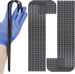 12 Inch J-Hook Rebar Stakes, HeavyDuty Anti-Rust Ground Anchors for Chainlink Fence, Garden Dog Fence, Sports nets, Camping Tent, Etc (40 Pack)