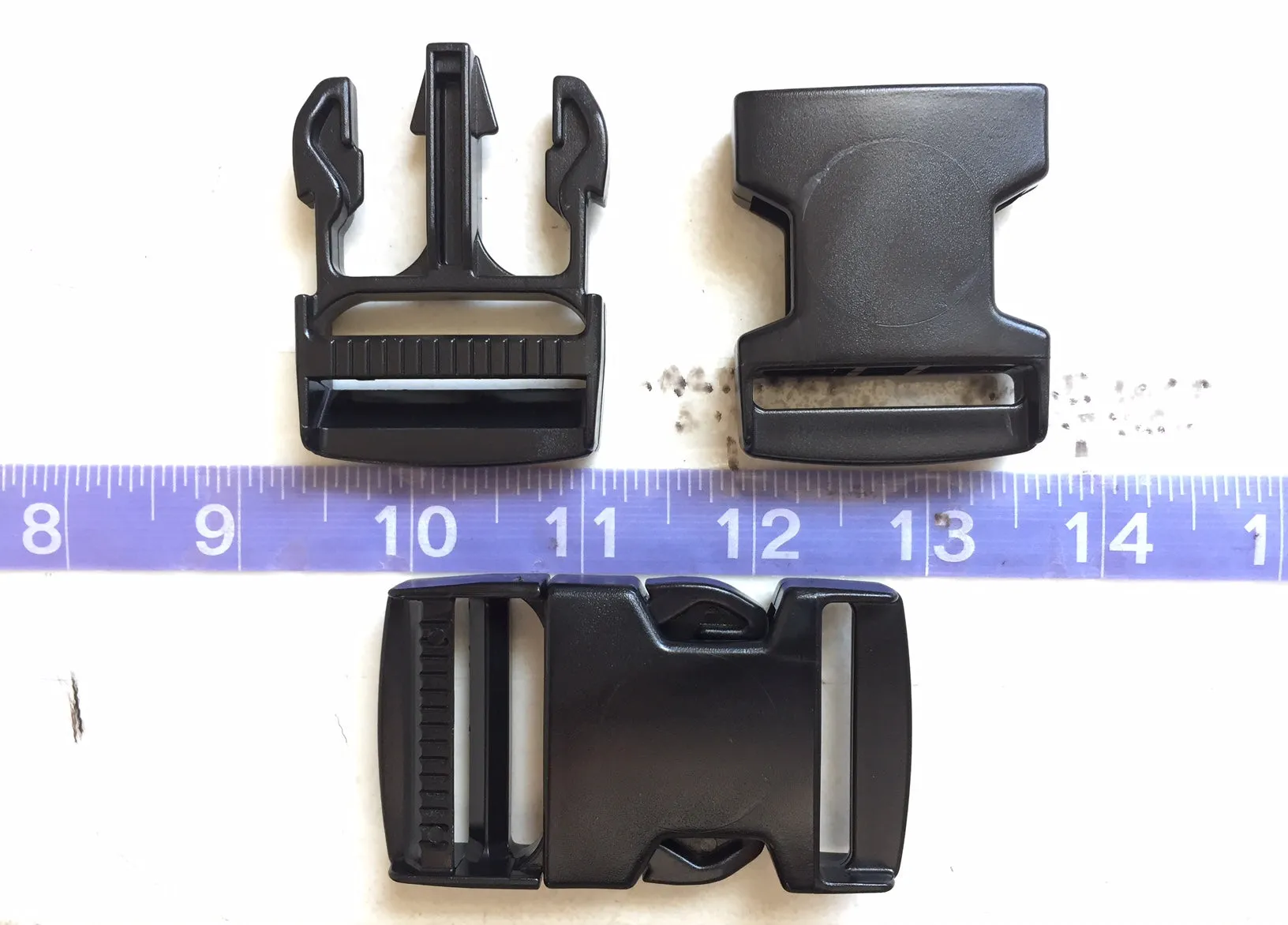 1.5 Inch Buckle ITW Nexus Side Release Flat Plastic Buckle