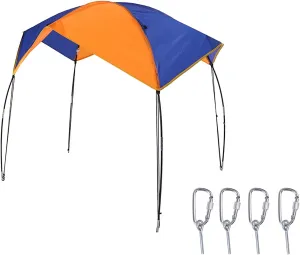 2-4 Persons Boat Sun Shelter Sailboa Awning Cover Boat Canopy Boat Sun Shade (68351 Awning (4 people))
