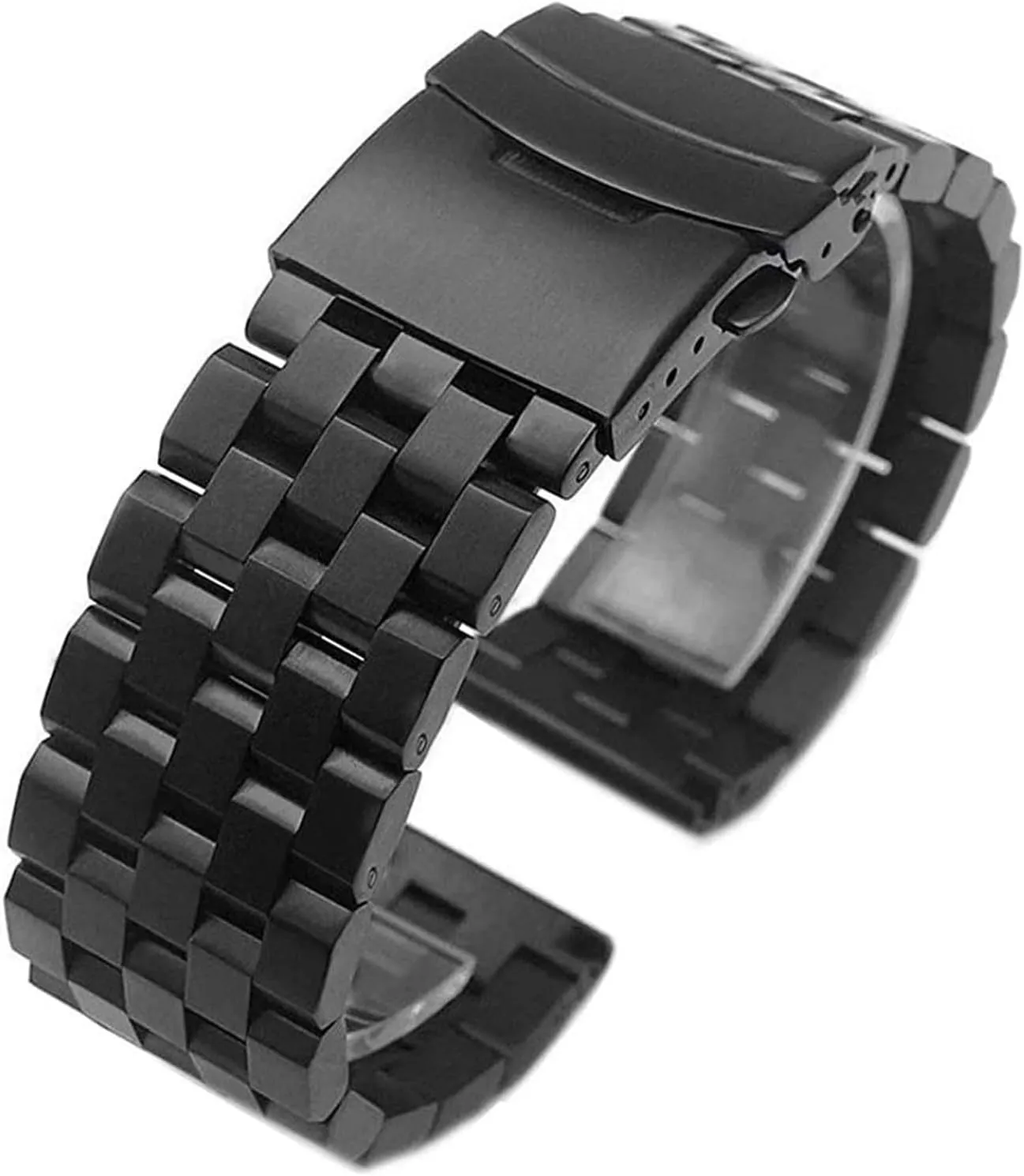 20mm 22mm 24mm 26mm Full Stainless Steel Flat Interface Watch Band Straps Wristband With Tools