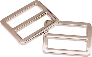 20Pcs Heavy Duty Zinc Alloy Flat Slider Tri-glide Buttons Adjustable Webbing Strap Tri Glide Buckle Fasteners