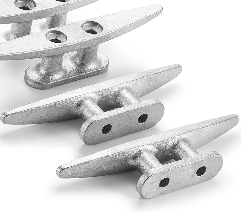 4 Inch Dock Cleat, 304 SS Boat Cleat, Rope Cleat 4/6 Pack, Nautical-Themed Wall Hooks - Ideal for Marine, Nautical Decor…