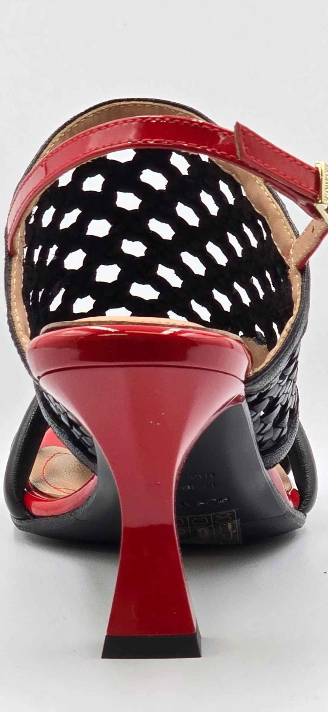9077 Fiorangelo Sandals / Black - Red