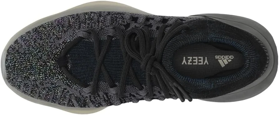 adidas Mens Yeezy Knit Bsktbl Lace Up Sneakers Shoes Casual - Black, Grey
