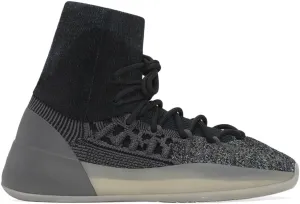adidas Mens Yeezy Knit Bsktbl Lace Up Sneakers Shoes Casual - Black, Grey