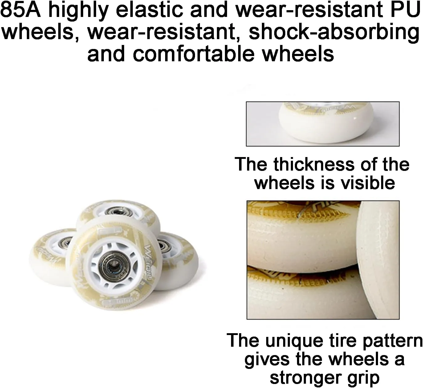 Adjustable Full Light Up Wheels Fancy Skate 4 Wheels Inline Roller for Kids and Adults Blades for Club Boys and Girls with Protective Gear and Storage Bag