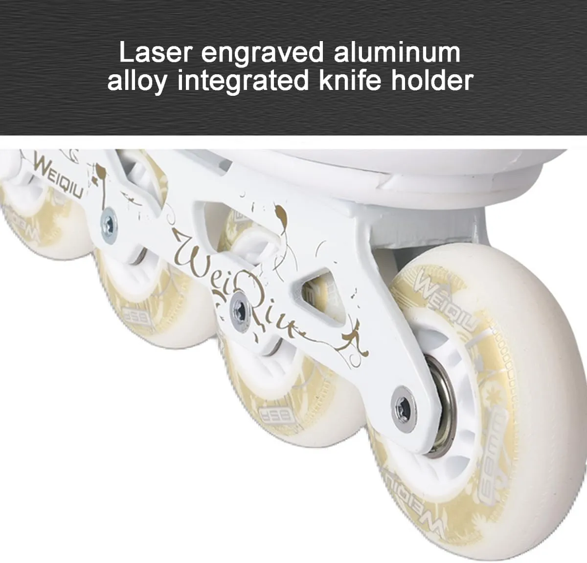 Adjustable Full Light Up Wheels Fancy Skate 4 Wheels Inline Roller for Kids and Adults Blades for Club Boys and Girls with Protective Gear and Storage Bag
