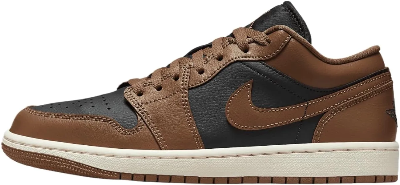 Air Jordan 1 Low Women's Shoes (DC0774-021, Off Noir/Sail/Archaeo Brown) Size 10.5