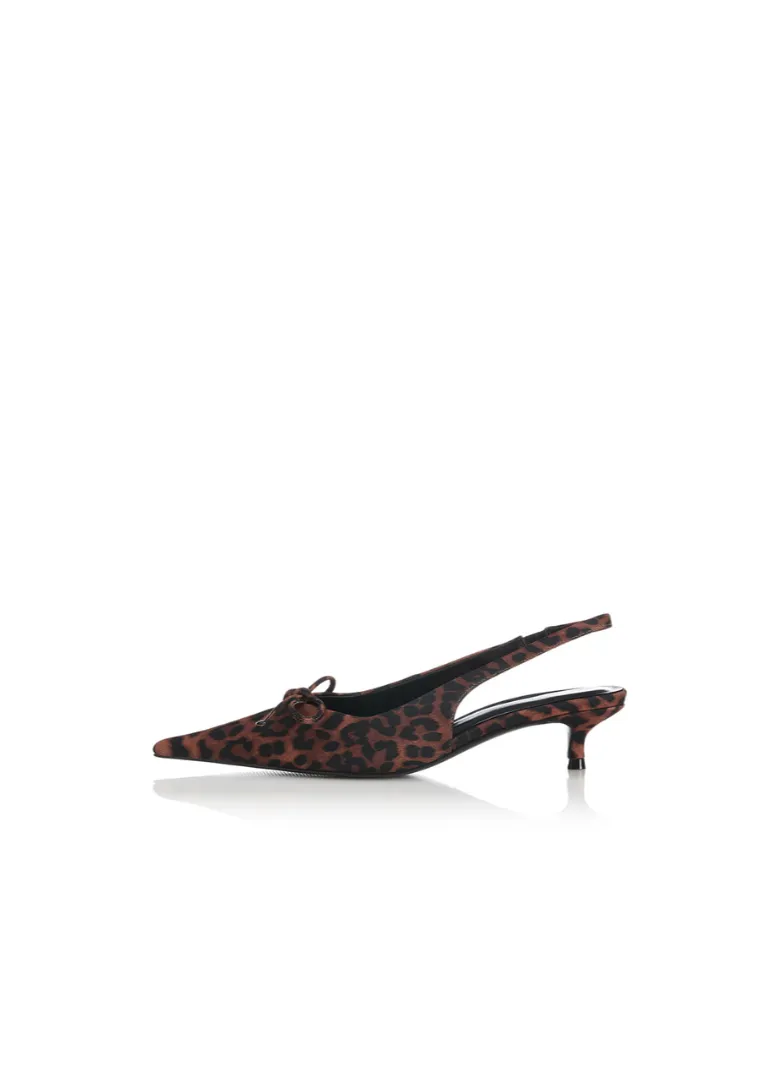 ALIAS MAE Eva Mule - Leopard Satin