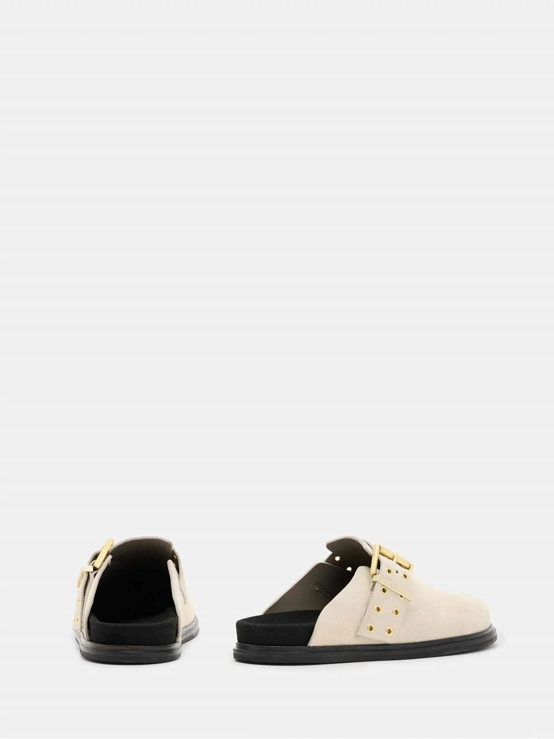 ALLSaints - Juno Leather Eyelet Mule Shoe