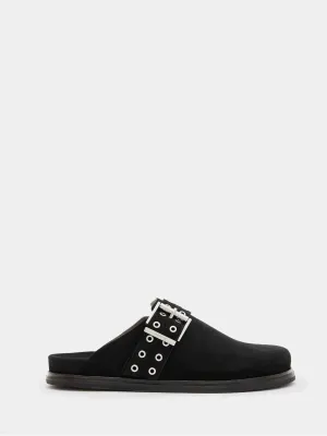 ALLSaints - Juno Leather Eyelet Mule Shoe