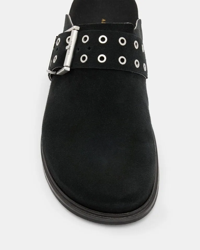 ALLSaints - Juno Leather Eyelet Mule Shoe