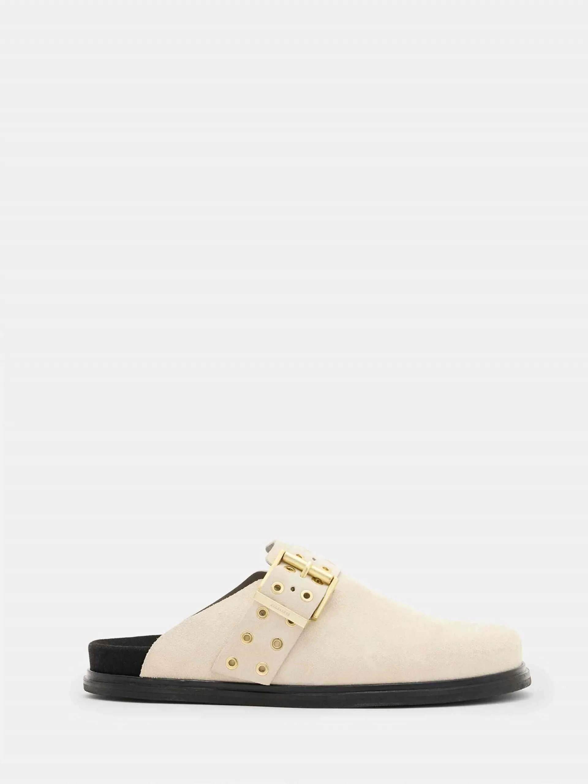 ALLSaints - Juno Leather Eyelet Mule Shoe