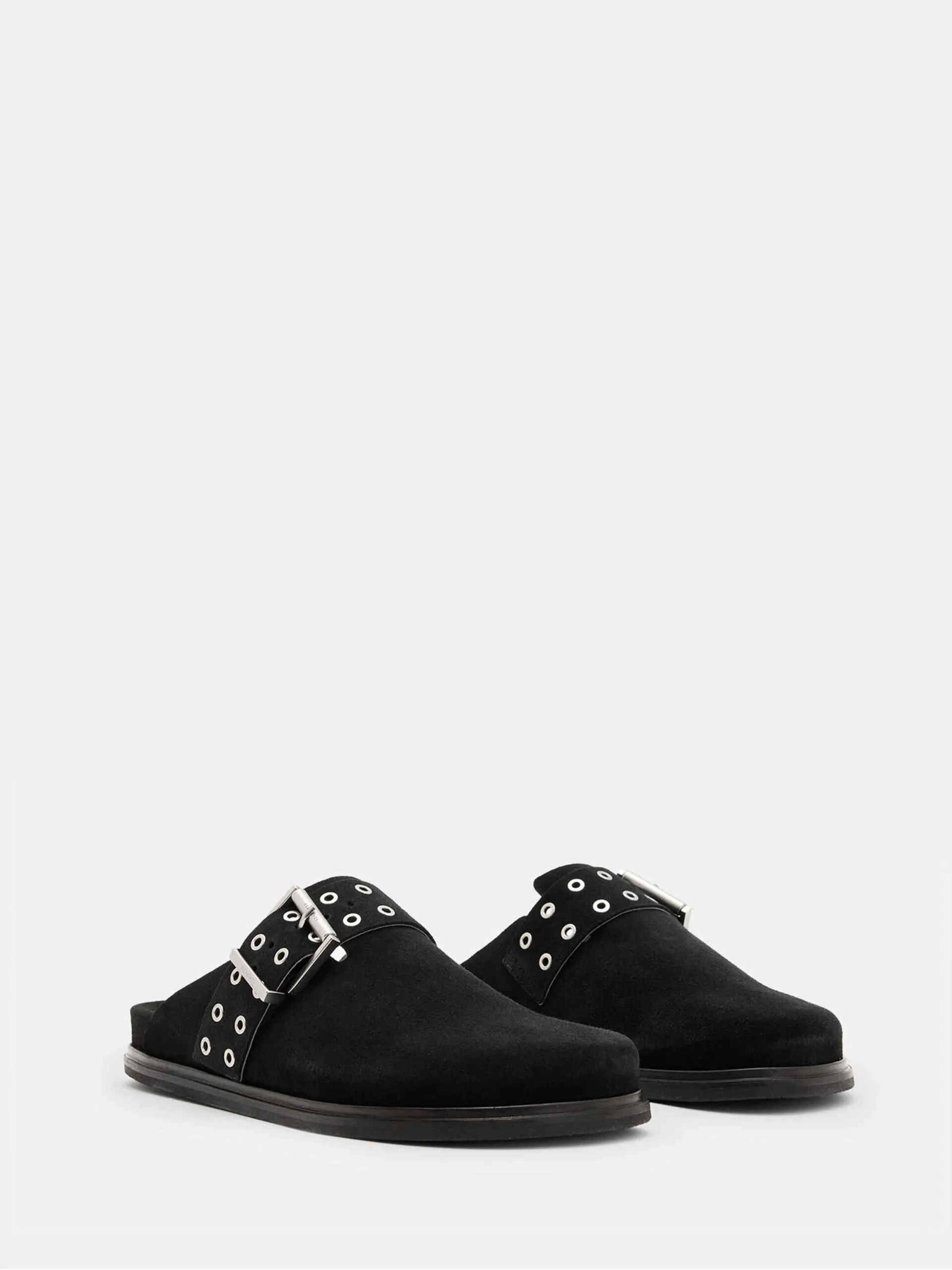 ALLSaints - Juno Leather Eyelet Mule Shoe