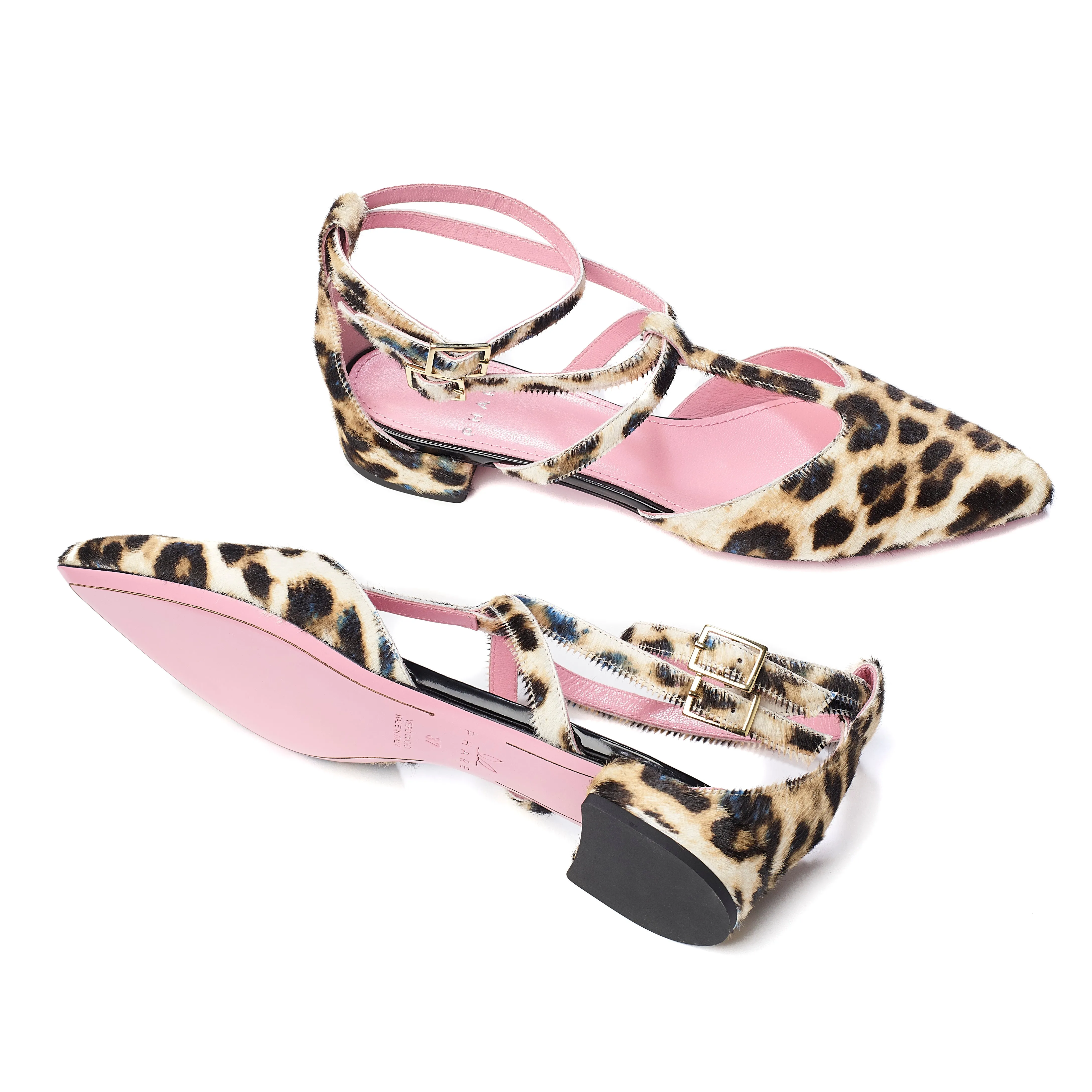 Ankle Strap Pointed Flat