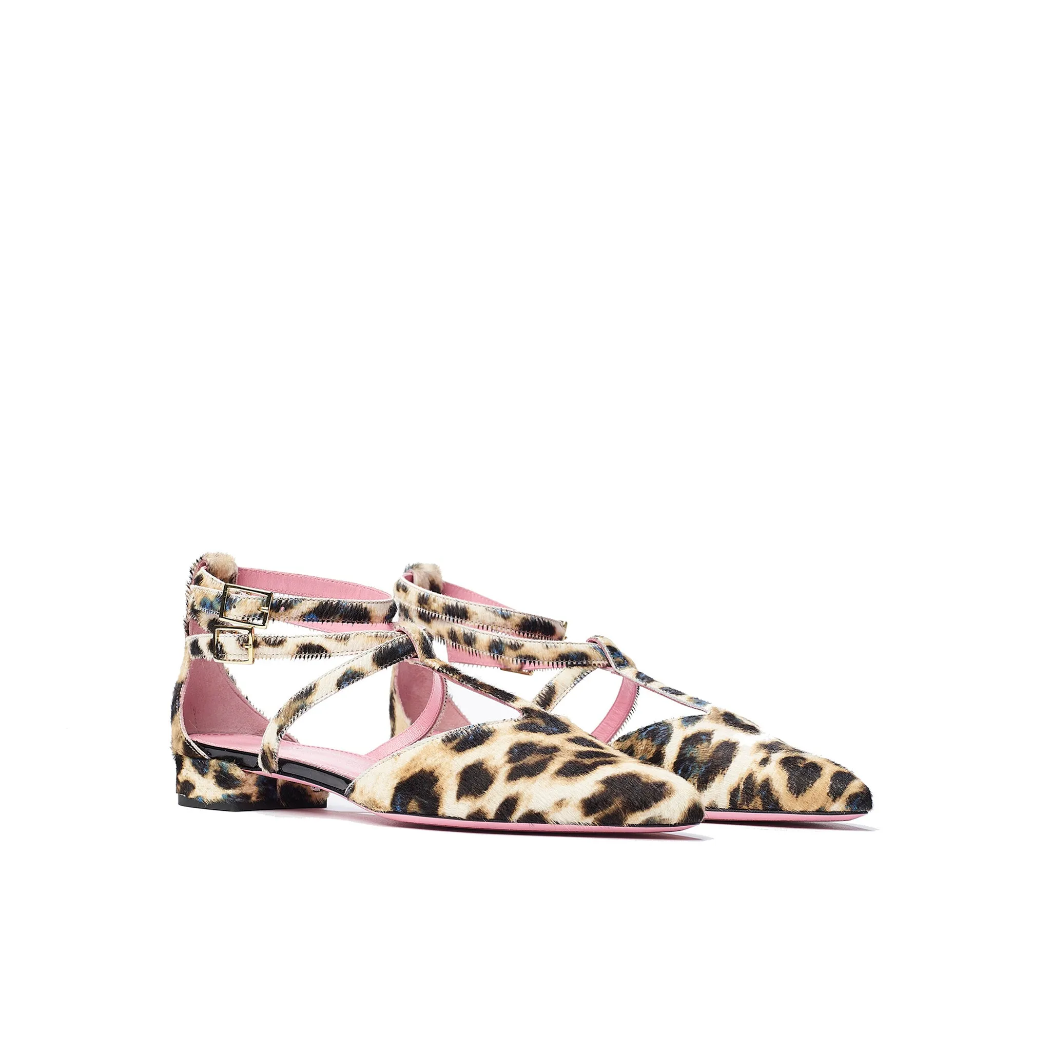Ankle Strap Pointed Flat