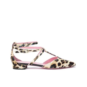 Ankle Strap Pointed Flat