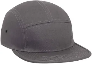 Ashen Fane 5 Panel Superior Cotton Twill Square Flat Visor Adjustable Camper Hat