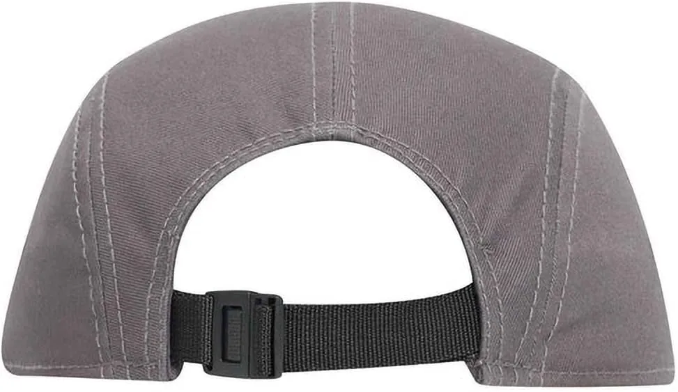 Ashen Fane 5 Panel Superior Cotton Twill Square Flat Visor Adjustable Camper Hat