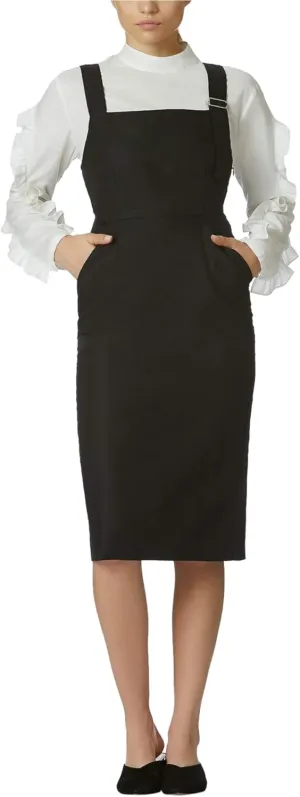 Avec Les Filles by Joyce Azria Structured Apron Dress (Black) Size 4