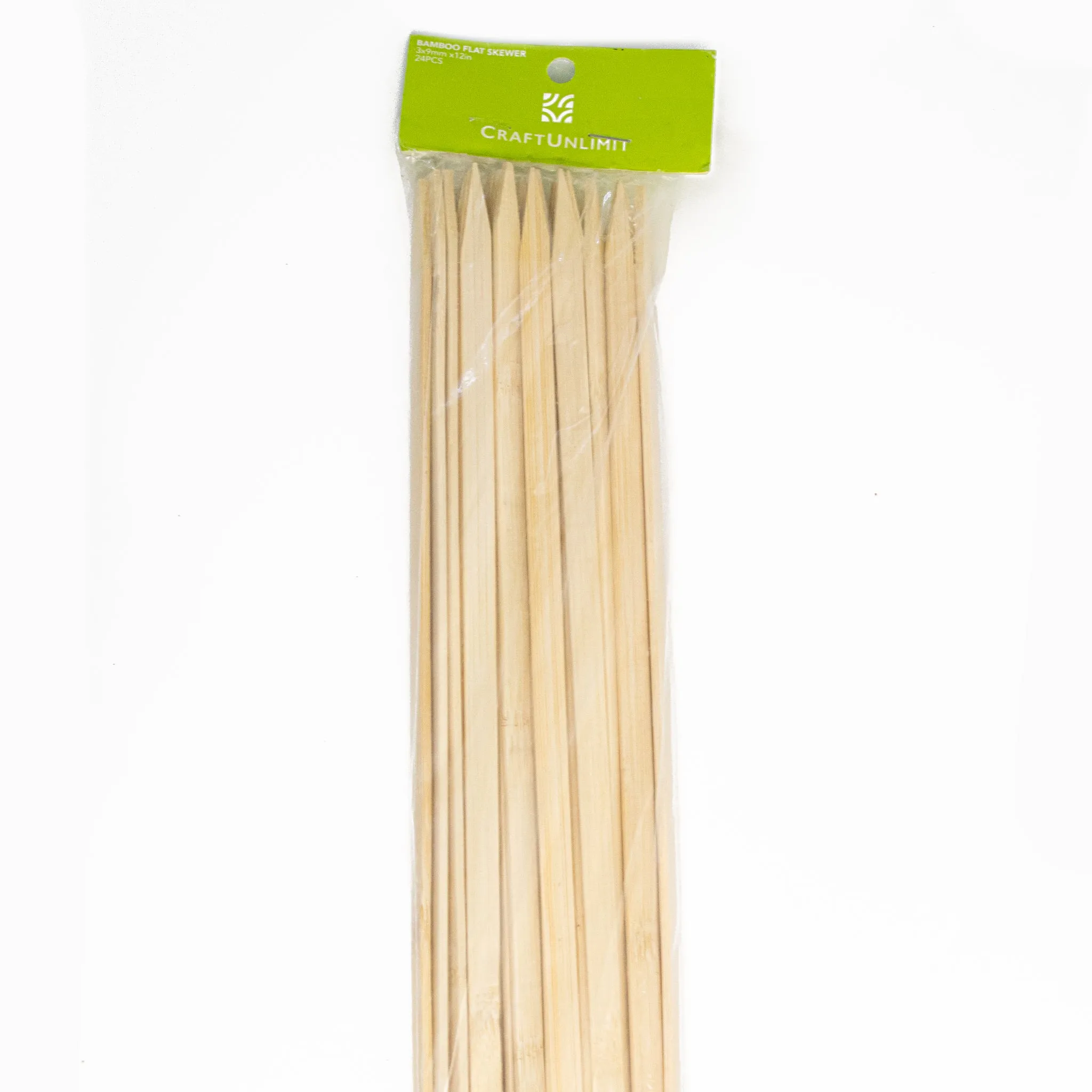 Bamboo Wood Flat Skewer Stick