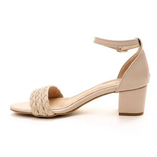 Beige Braided Sandal