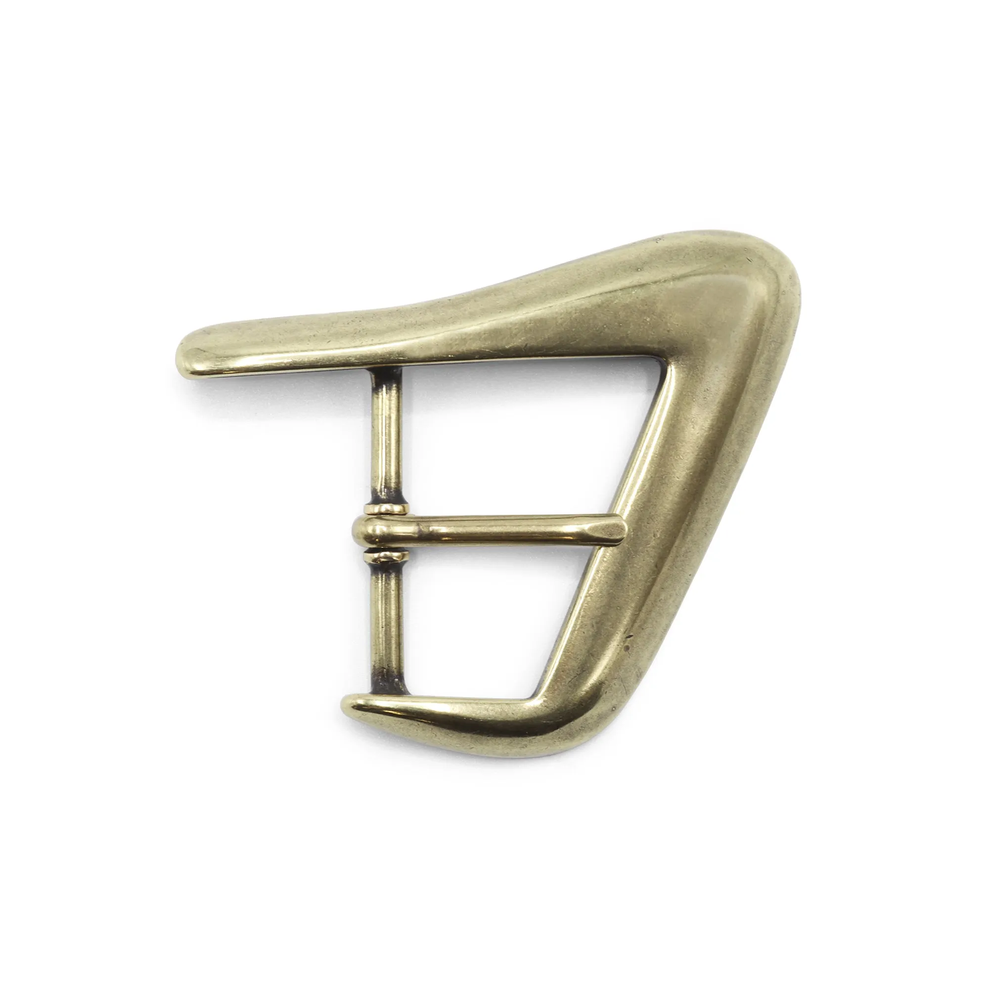 Beveled Right Angle Swirl Prong Buckle 40mm