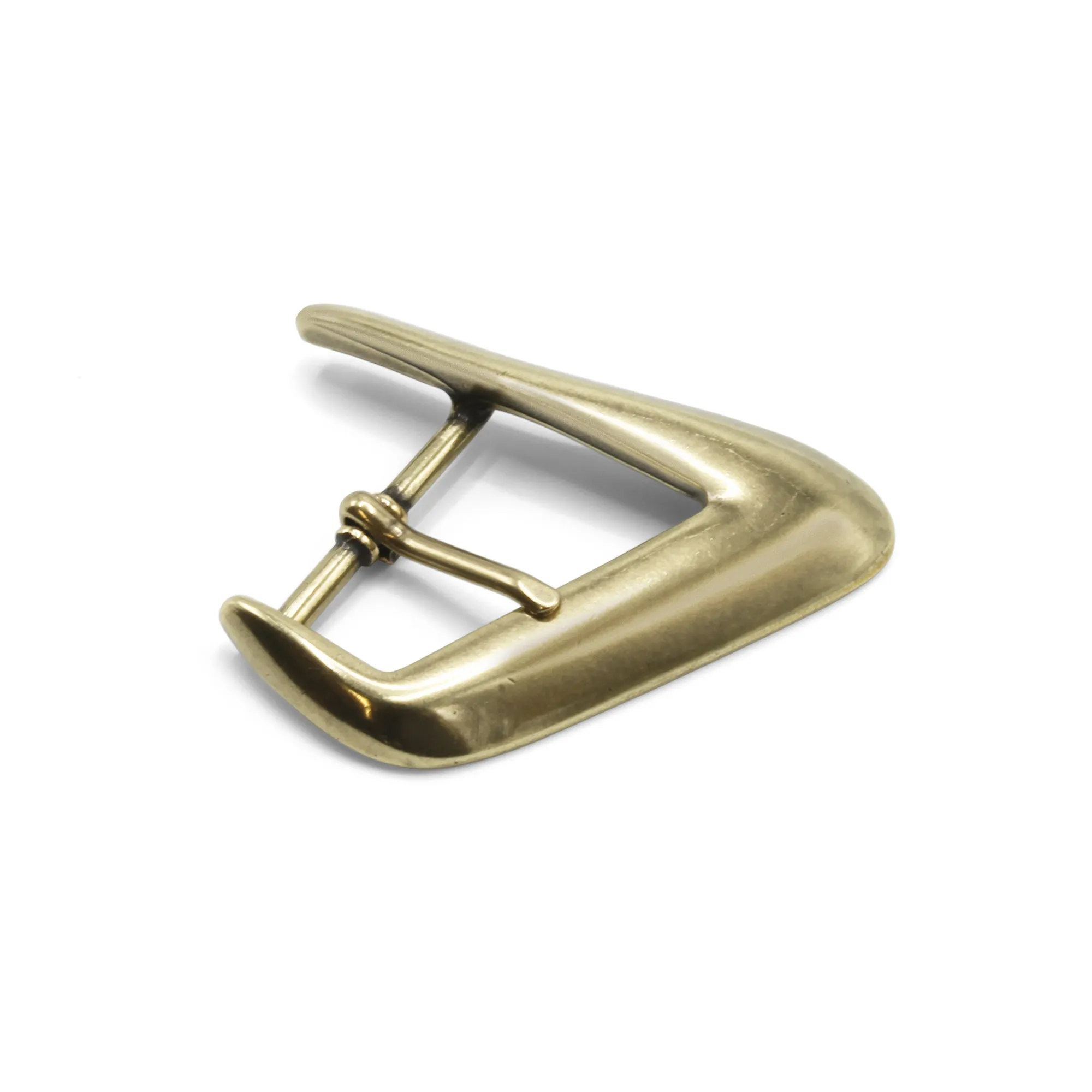 Beveled Right Angle Swirl Prong Buckle 40mm