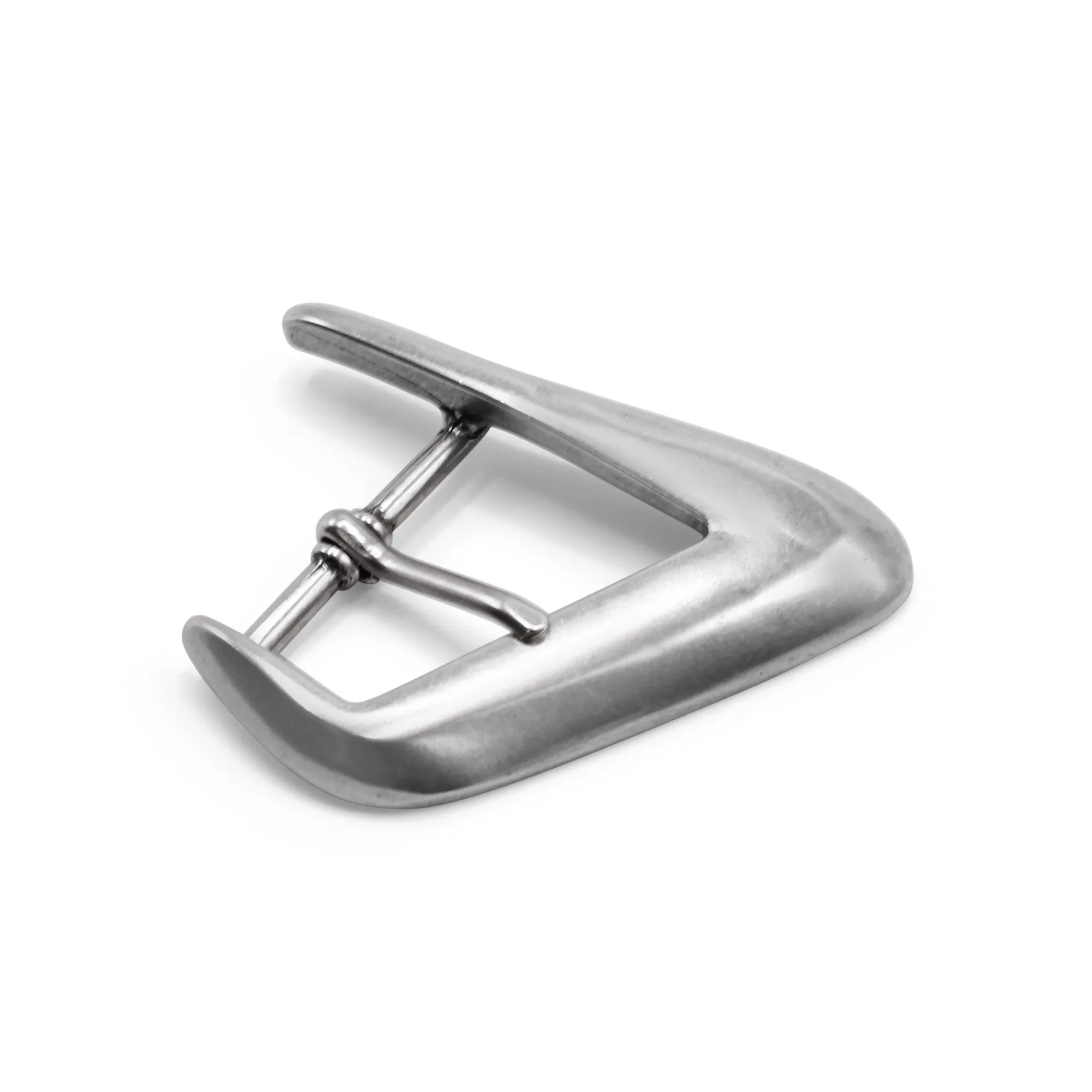 Beveled Right Angle Swirl Prong Buckle 40mm