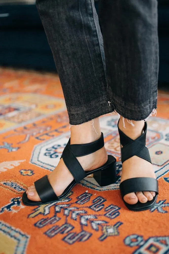 Blinda Heeled Sandals in Black - Final Sale