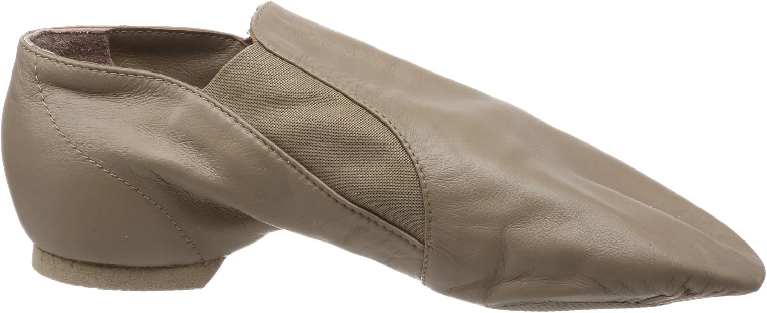 Bloch Dance Women's Elasta Bootie Leather and Elastic Split Sole Jazz Shoe