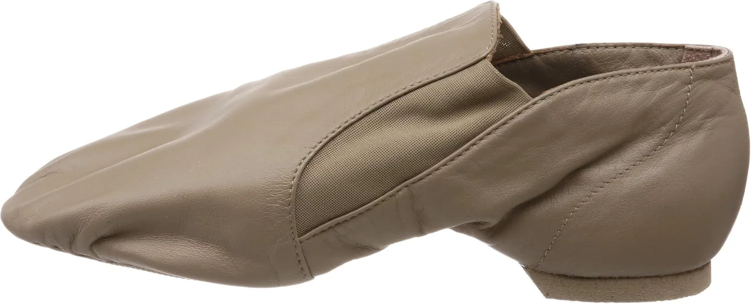 Bloch Dance Women's Elasta Bootie Leather and Elastic Split Sole Jazz Shoe