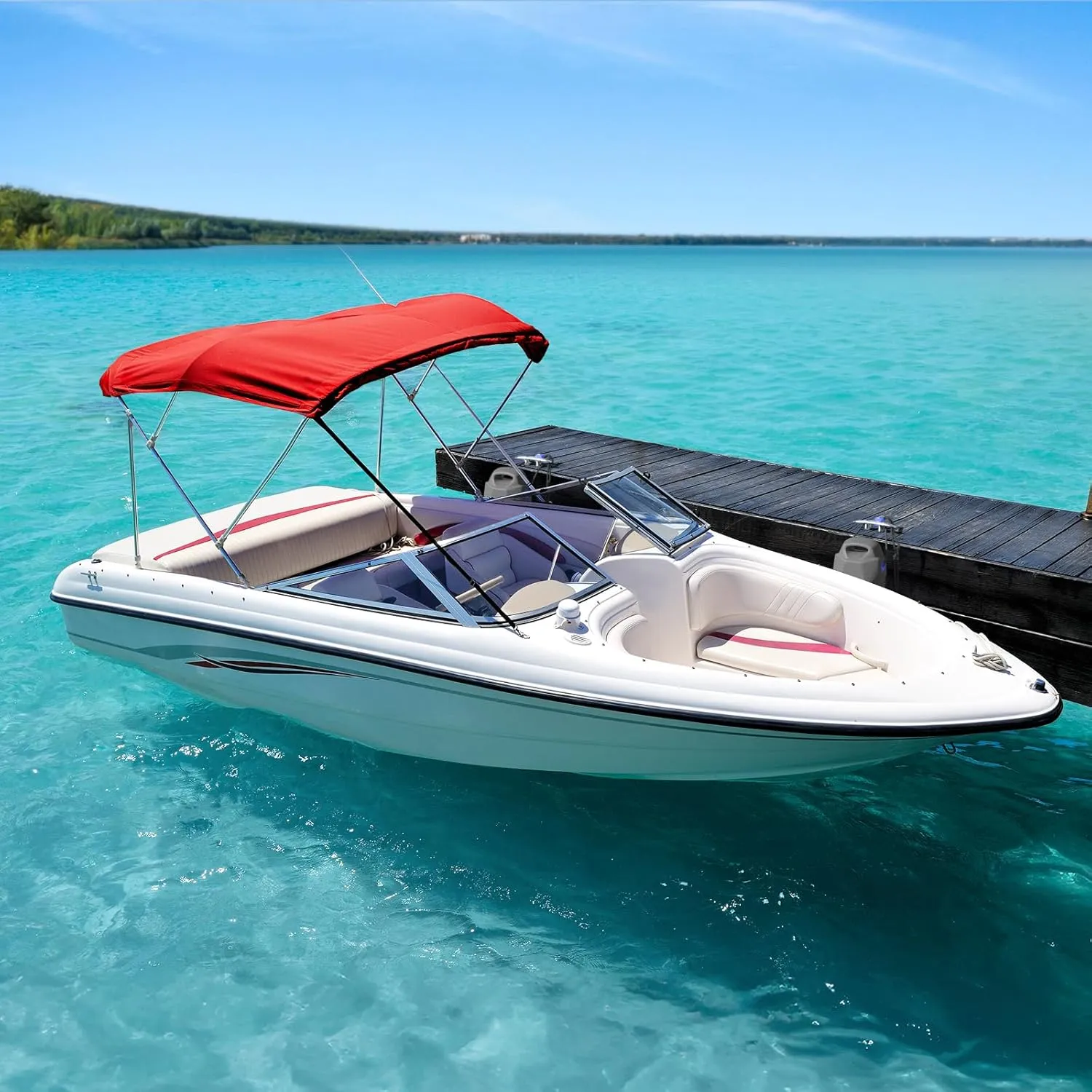 Boat Fenders, Boat Bumpers for Docking, EVA Pontoon Bumpers with Integrated Locking Rope, Fit for Bass, Ski, Bowriders and Fishing Boats