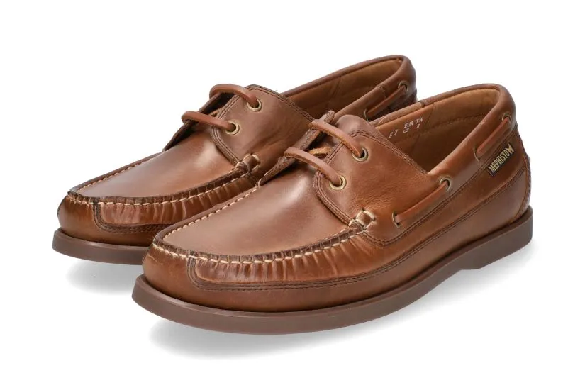 'Boating' men's boat shoe - Brown tobacco