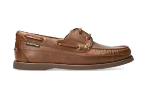 'Boating' men's boat shoe - Brown tobacco