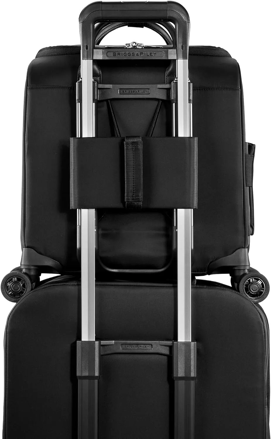 Briggs & Riley Rhapsody Softside Underseat Carry On Cabin Spinner, Black, Wide 16-Inch