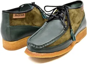 British Collection Men's Knicks Three Quarters Lace-up Leather Shoes