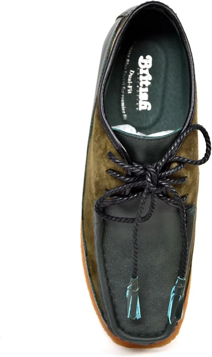 British Collection Men's Knicks Three Quarters Lace-up Leather Shoes