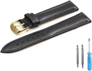 Brown Leather Bracelet With Rose Gold Clasp Bracelet 18mm 20mm watch band 22mm watch Strap For All watch