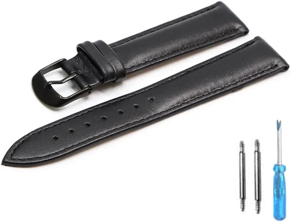 Brown Leather Bracelet With Rose Gold Clasp Bracelet 18mm 20mm watch band 22mm watch Strap For All watch
