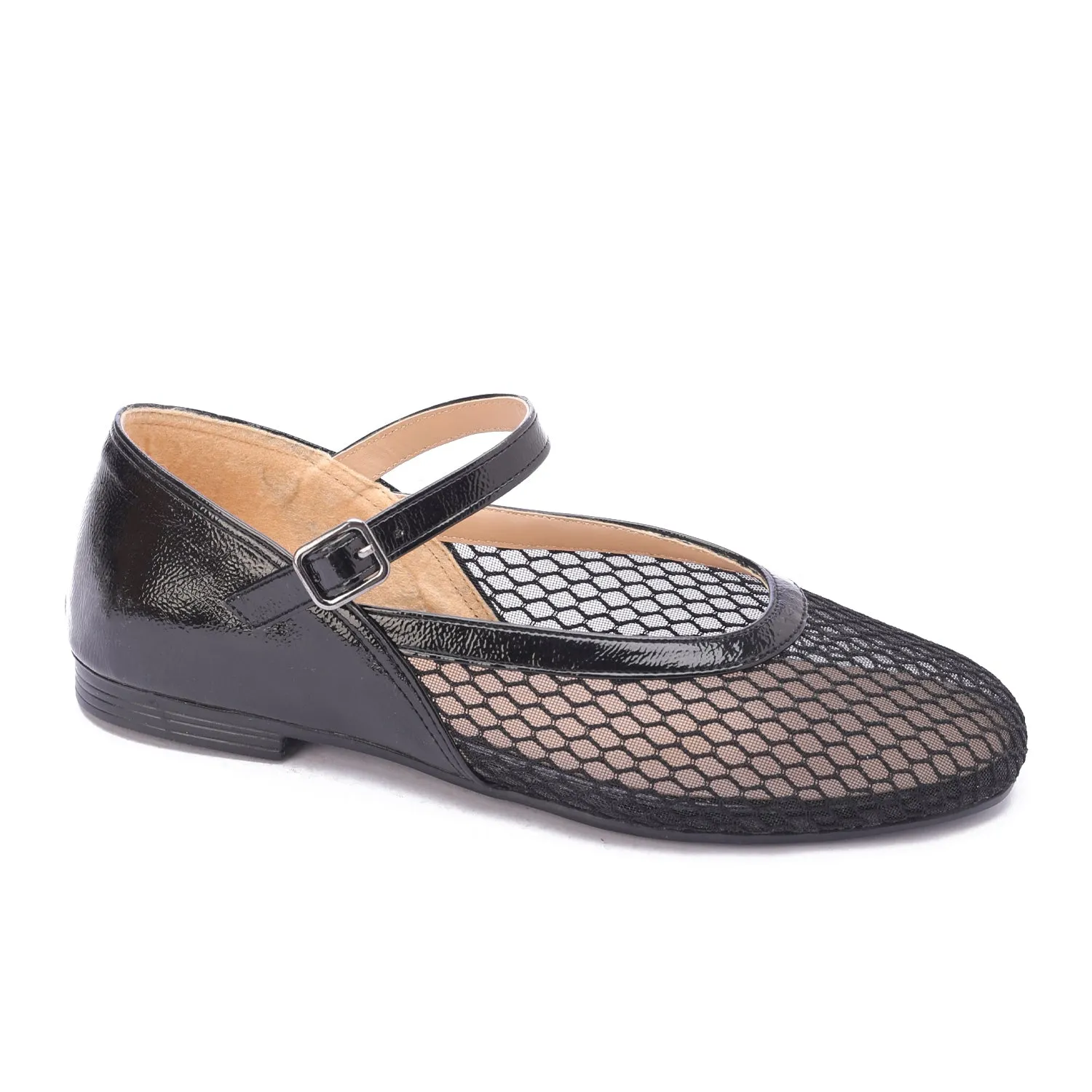 Buckle Strap Shoes-black
