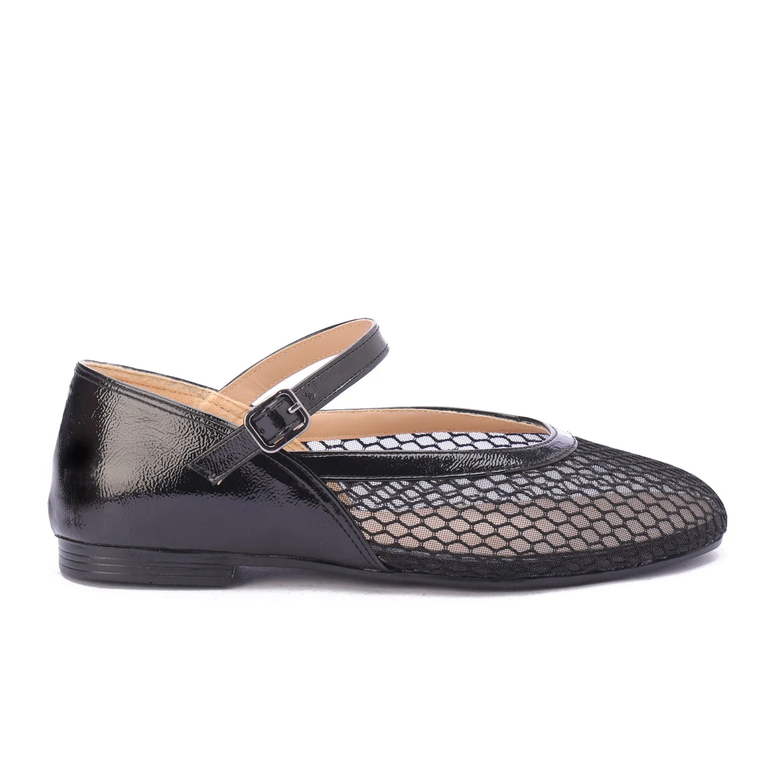 Buckle Strap Shoes-black