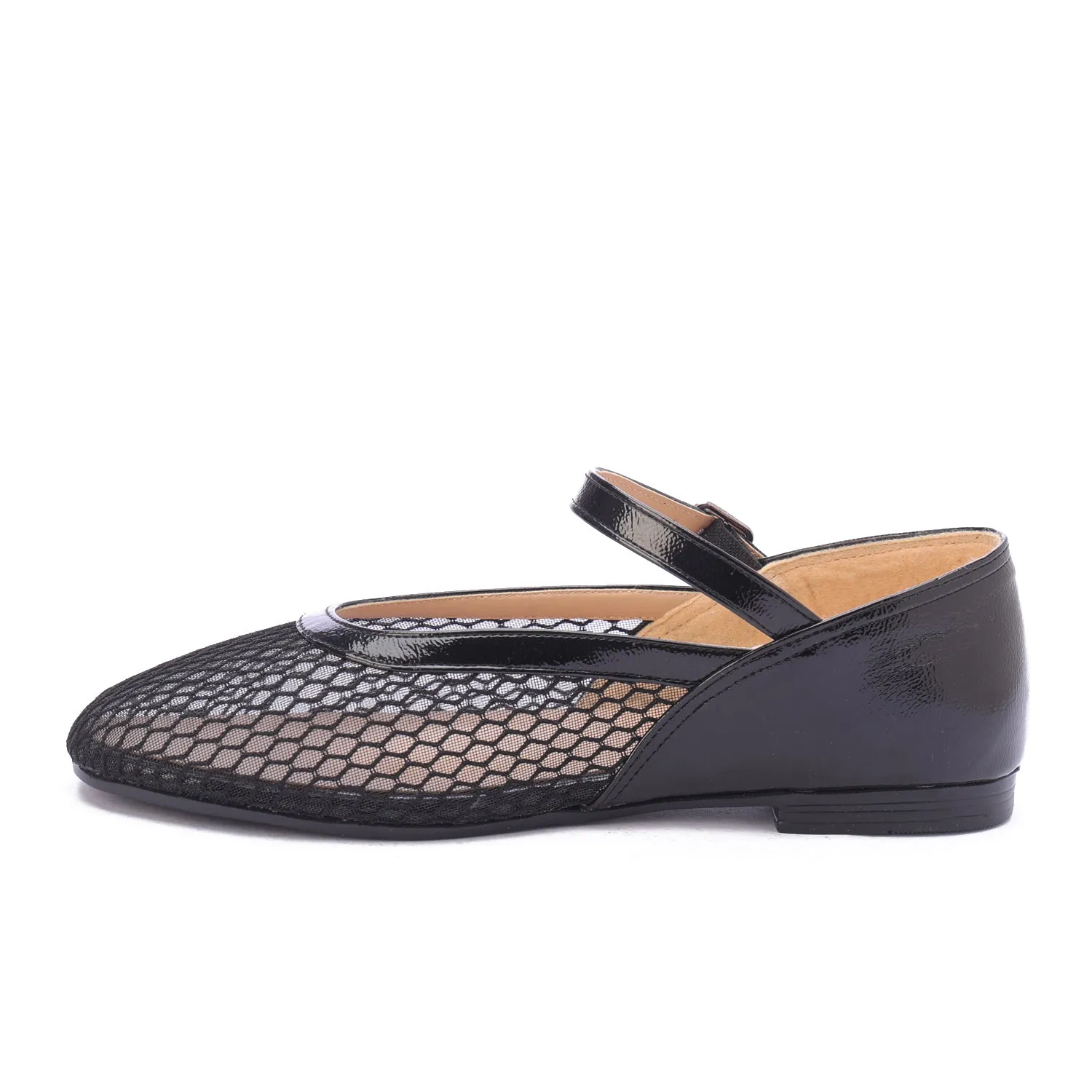 Buckle Strap Shoes-black
