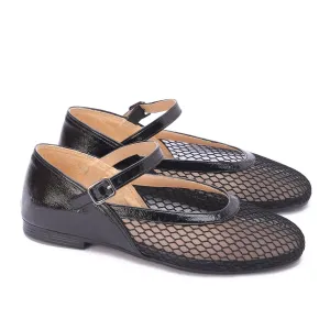 Buckle Strap Shoes-black