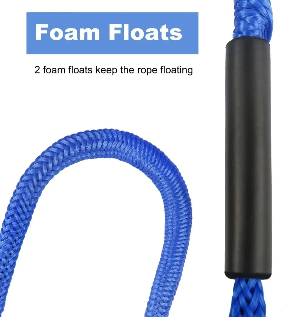 Bungee Dock Lines, Bungee Docking Rope Shock Absorb Dock Tie Mooring Rope for Boat,PWC,Jet ski,Pontoon,Kayak,Canoe,Power Boat,Watercraft，Boat Accessories 4-5.5 ft (4 Packs)