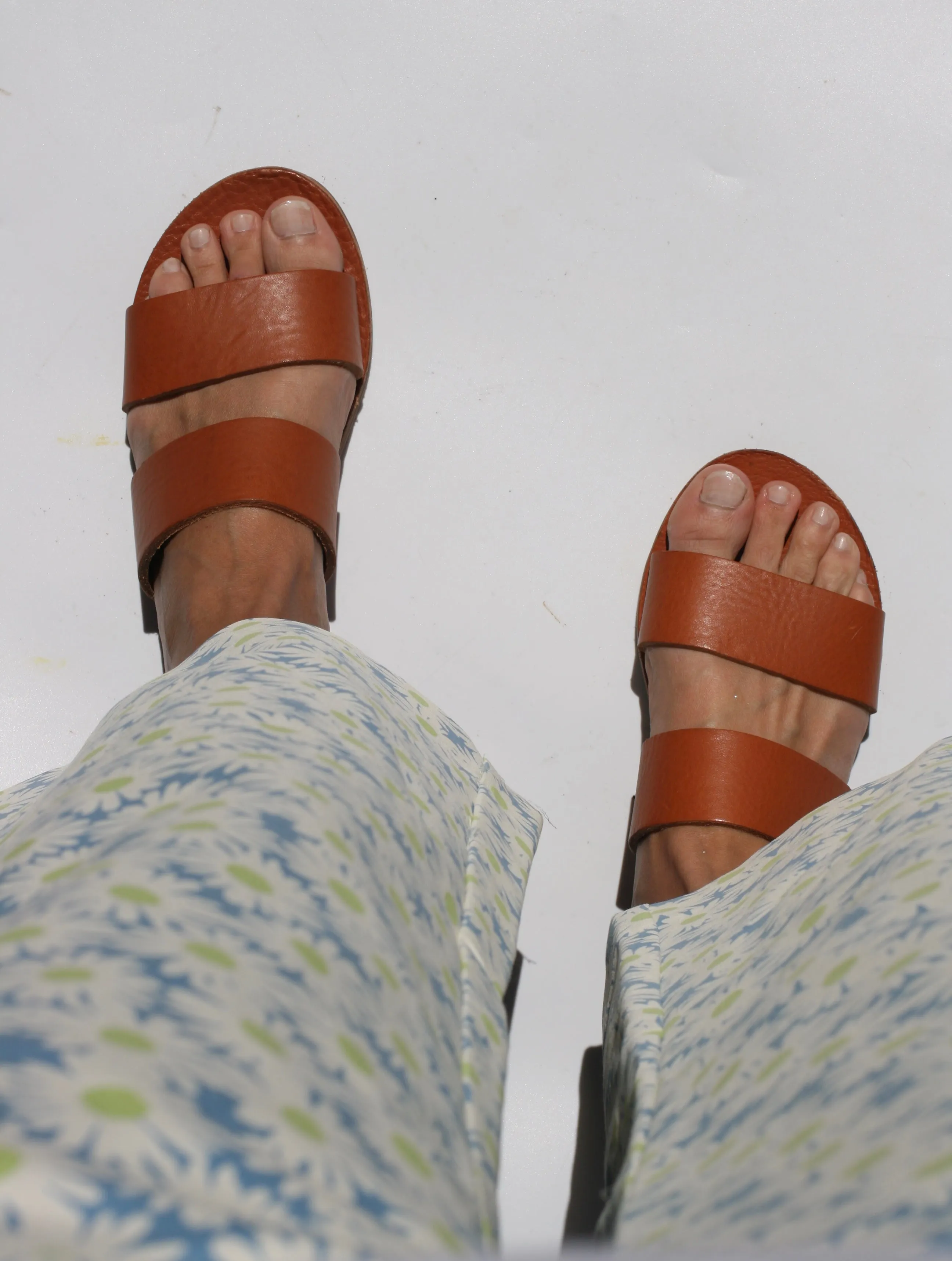 Camel - Camel Sole - Two-Strap Sandals