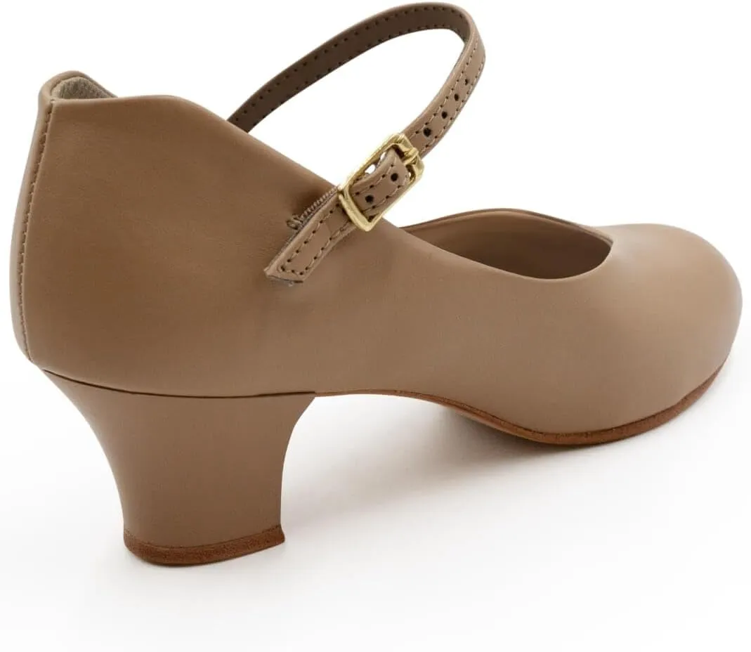 Capezio Women's Jr. Footlight Character Shoe,Caramel,6 M US